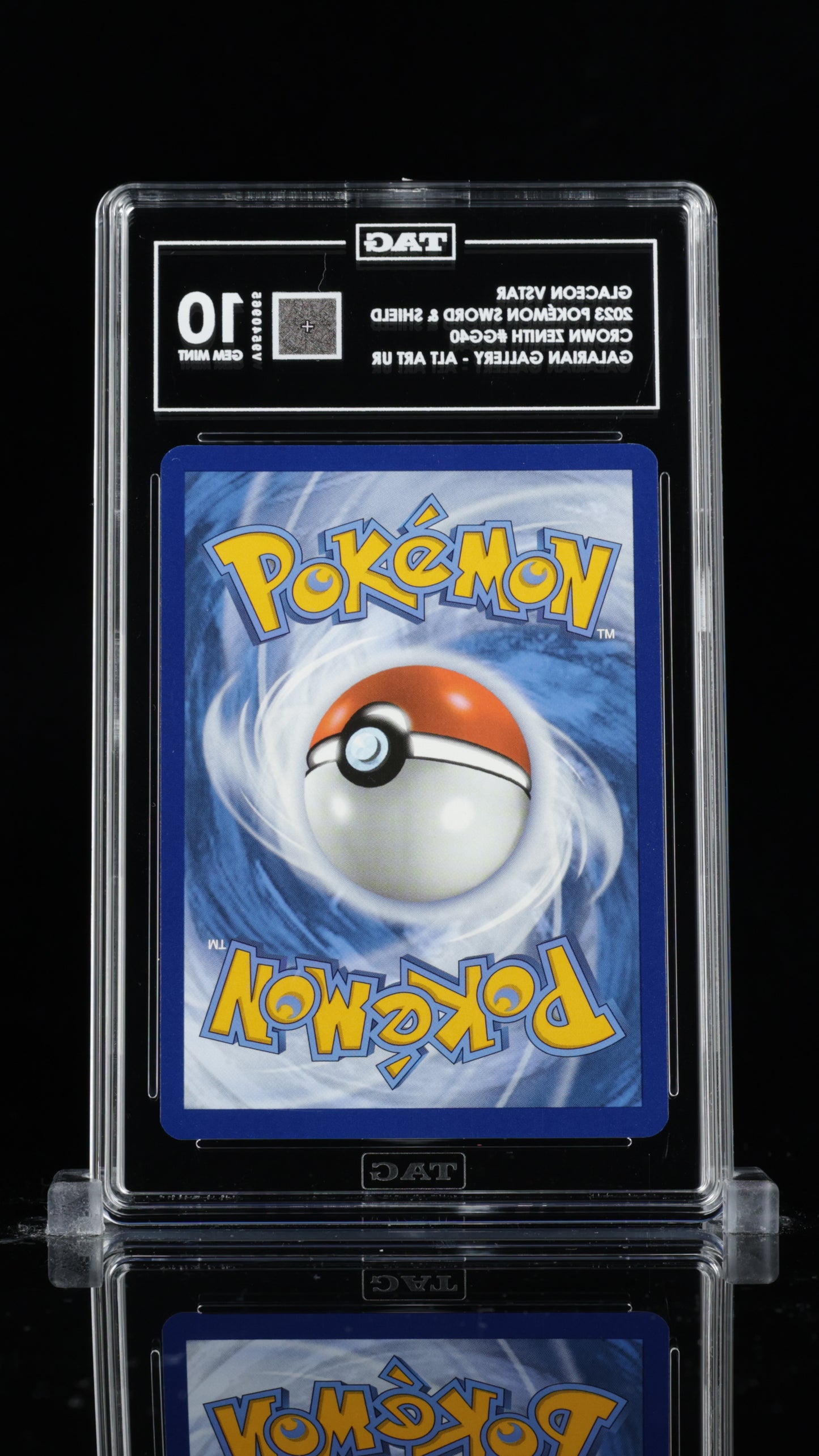 TAG 10 Glaceon VSTAR #GG40 2023 Crown Zenith Galarian Gallery PSA 10