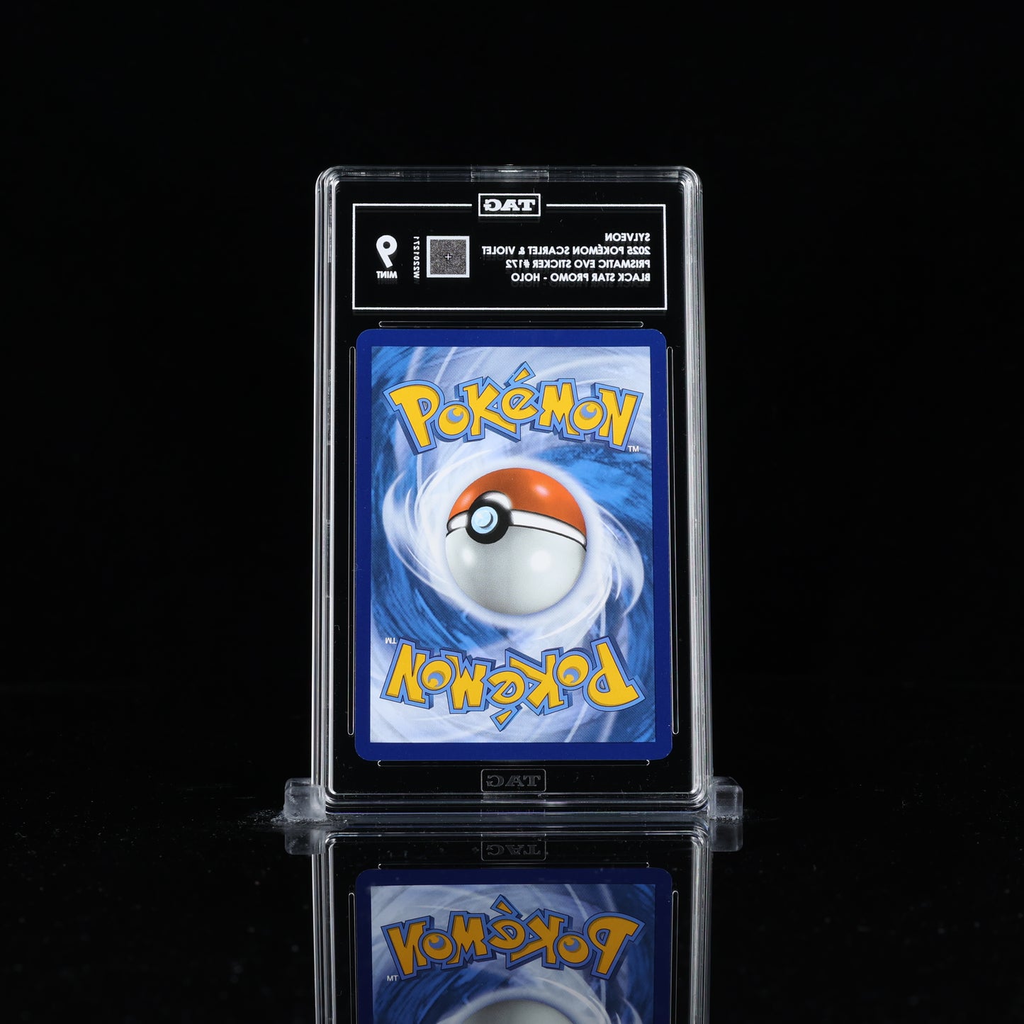 TAG 9 2025 POKÉMON SCARLET & VIOLET BLACK STAR PROMOS #172 PRISMATIC EVOLUTIONS TECH STICKER COLLECTION SYLVEON PSA
