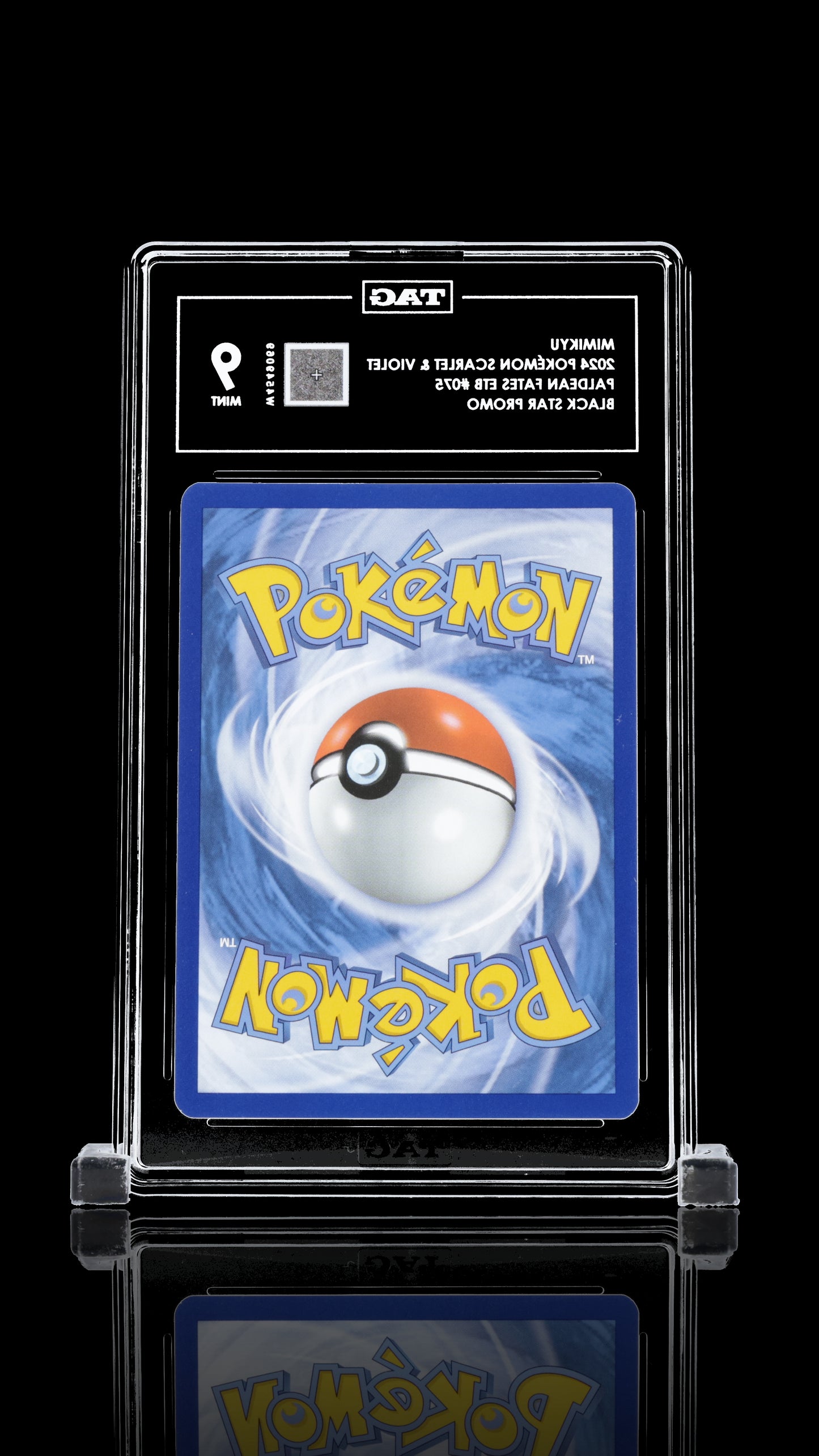 TAG 9 Mimikyu #075 2024 Paldean Fates Elite Trainer Box PSA 9