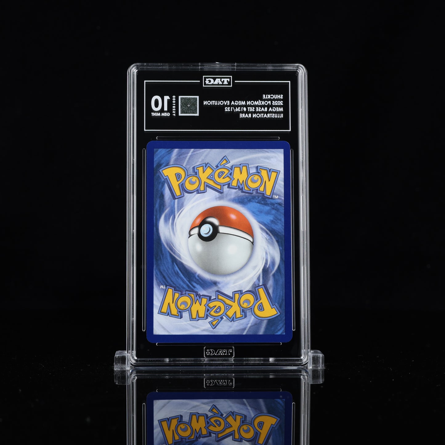 TAG 10 2025 POKÉMON MEGA EVOLUTION #136/132 BASE SET SHUCKLE - PSA