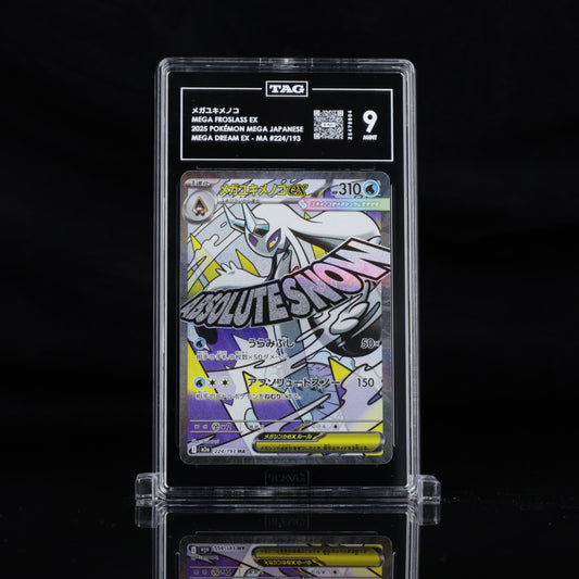 TAG 9 2025 POKÉMON MEGA JAPANESE #224/193 DREAM EX FROSLASS - PSA