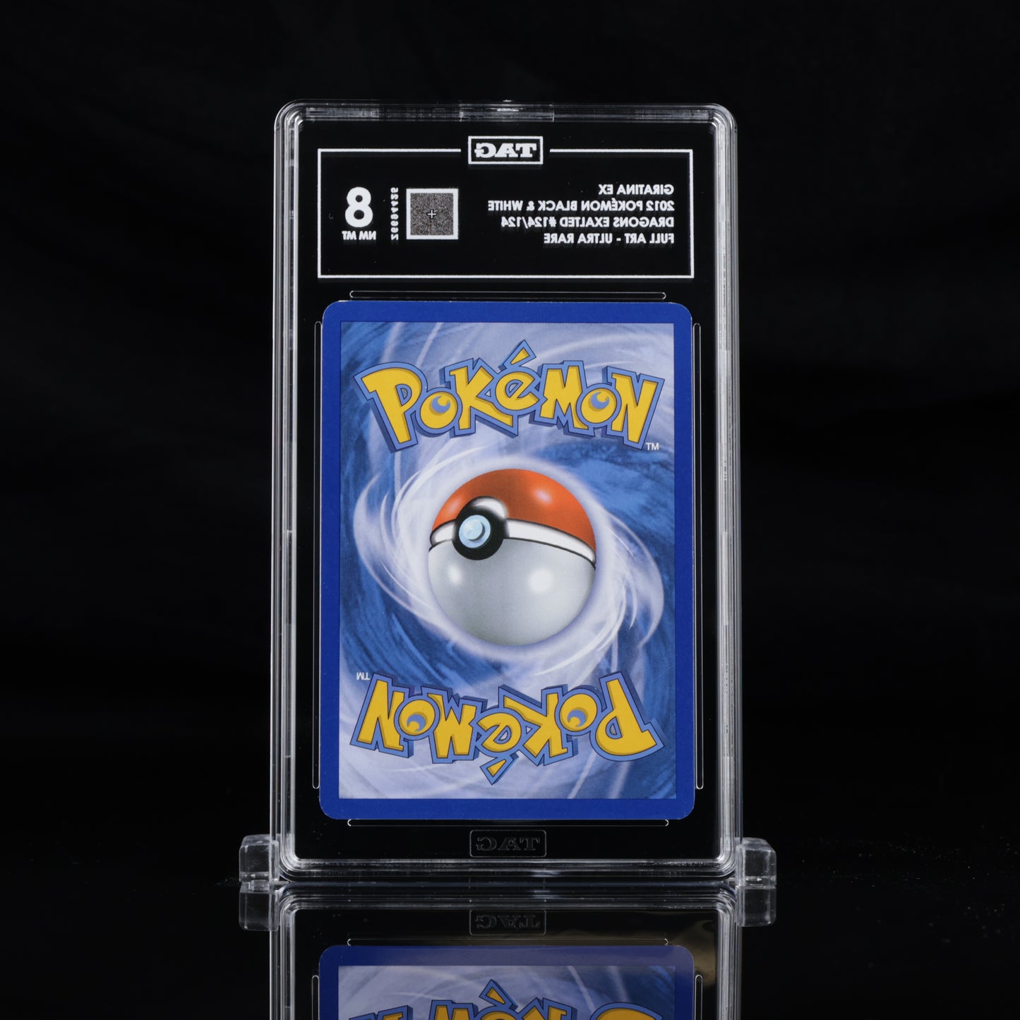 TAG 8 2012 POKÉMON BLACK & WHITE #124/124 DRAGONS EXALTED GIRATINA EX - PSA