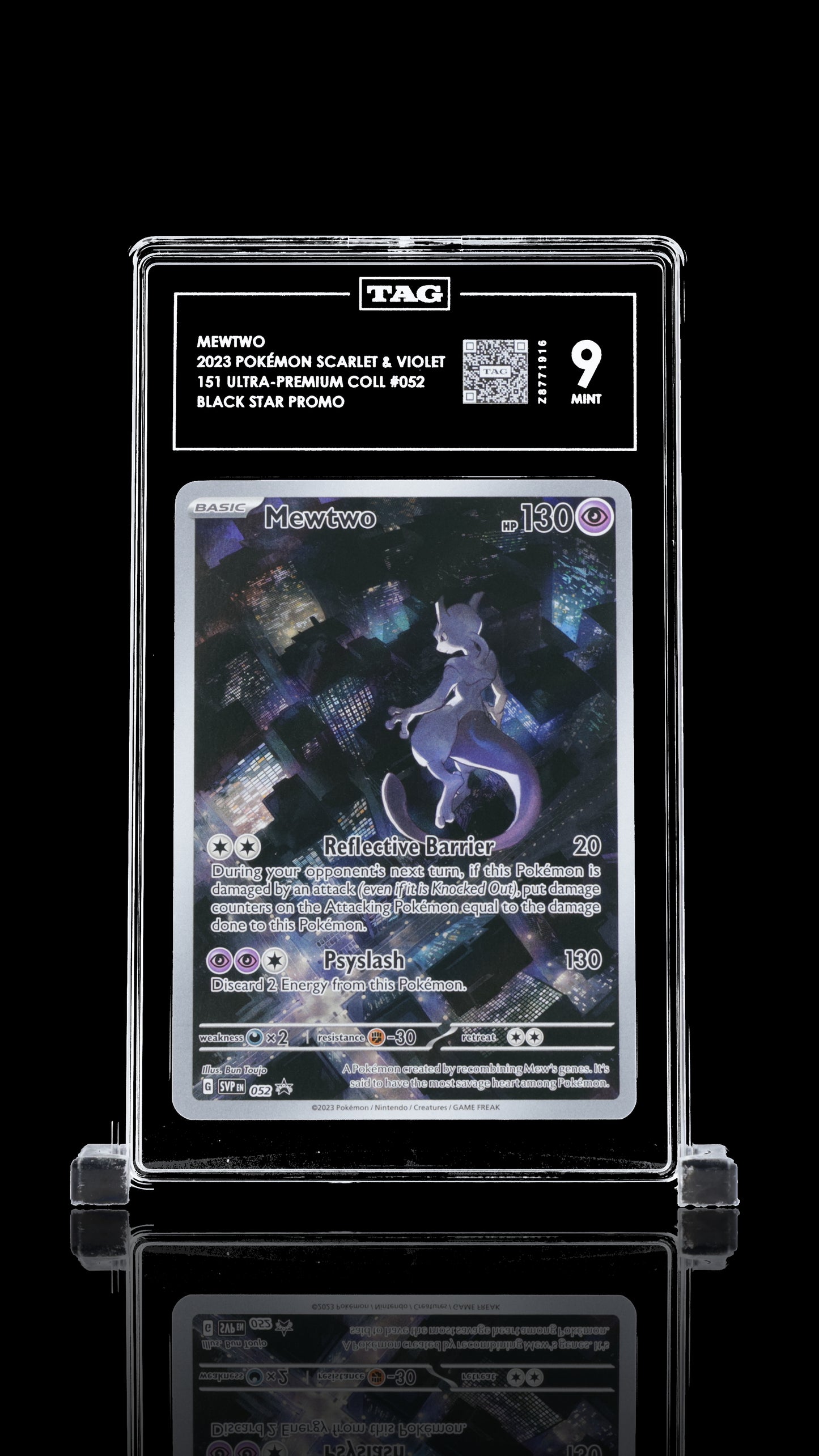 TAG 9 Mewtwo #052 2023 151 Ultra-Premium Collection PSA 9